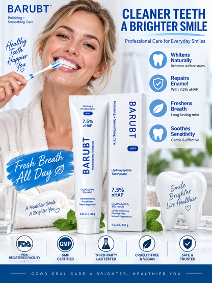🦷 7.5% Hydroxyapatite Repair & Whitening Toothpaste ✨.-OKL
