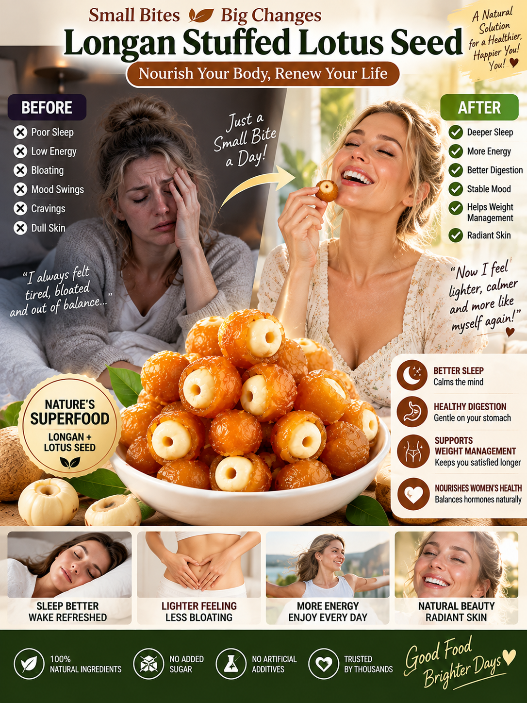 Premium Longan & Lotus Superfood Bites 🌿.-OKL