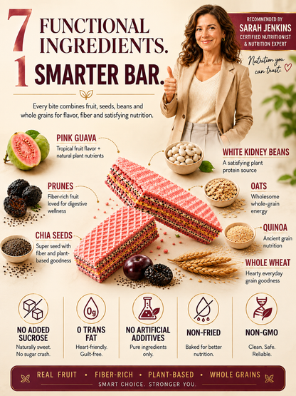 3-Superfood Protein Bars 🍑🌿 | Prune, Guava & Chia.-OKL