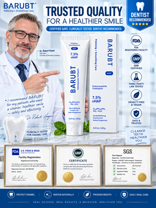 🦷 7.5% Hydroxyapatite Repair & Whitening Toothpaste ✨.-OKL