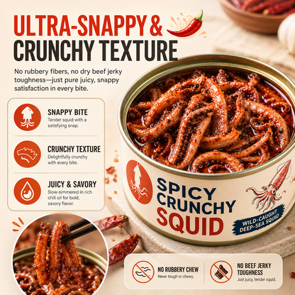 [Factory Direct Jumbo Pack] Slow-Baked Crispy Squid Bites – Pantry Stacker Bundle (Buy 3 Get 3 Free) LGZ