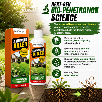 🌿 Fast-Acting Plant-Based Weed Killer Spray - Kills Weeds & Grass Down to the Root in 24 Hours (Pet & Child Safe, Non-Toxic Formula) 🚫🌾 LGZ