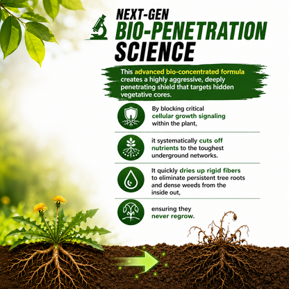 🌿 Fast-Acting Plant-Based Weed Killer Spray - Kills Weeds & Grass Down to the Root in 24 Hours (Pet & Child Safe, Non-Toxic Formula) 🚫🌾 LGZ